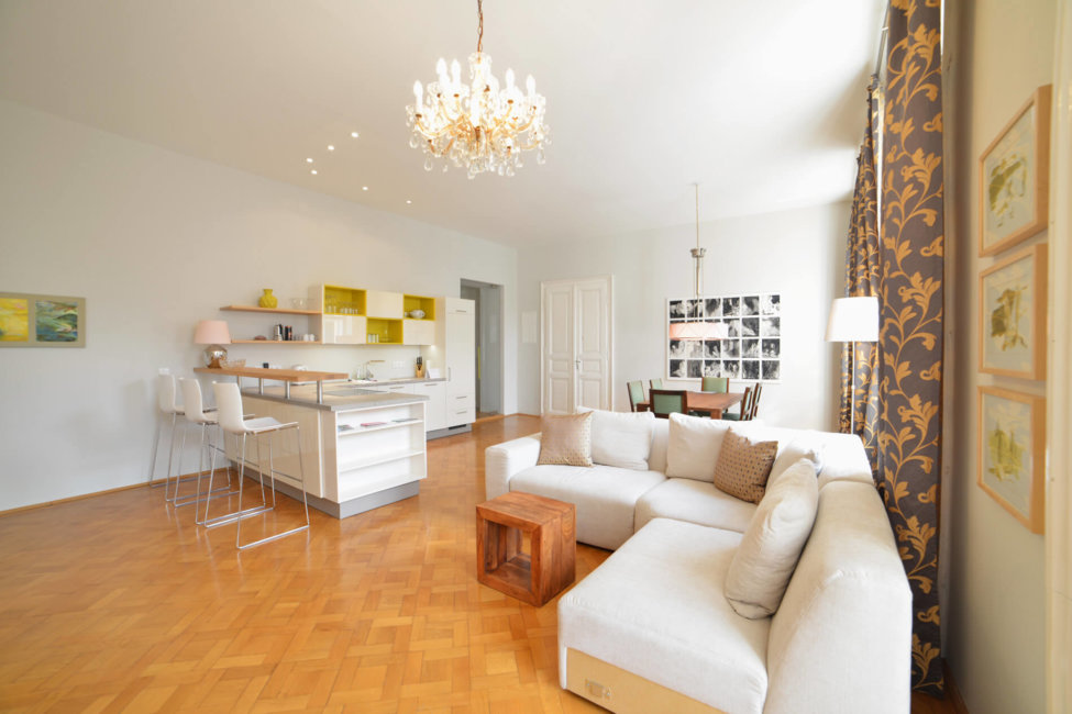 Apartment Maria Theresia Wohnküche Apartment Maria Theresia Wohnküche